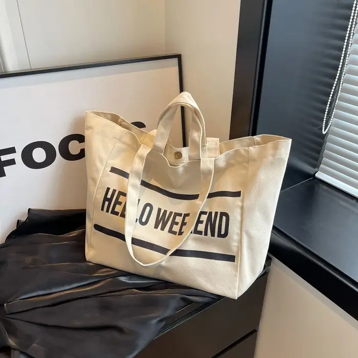 Sac fourre-tout en toile pour femme
