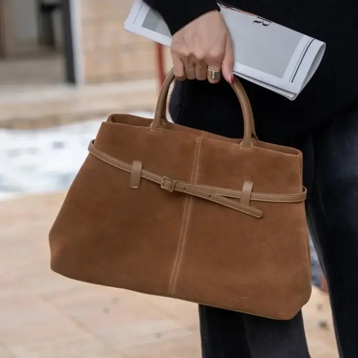 Sac à Main Chamois en Peau de Vache pour Femme