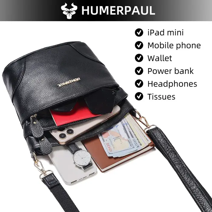 HUMERPAUL Sac à bandoulière pour femme élégant sac