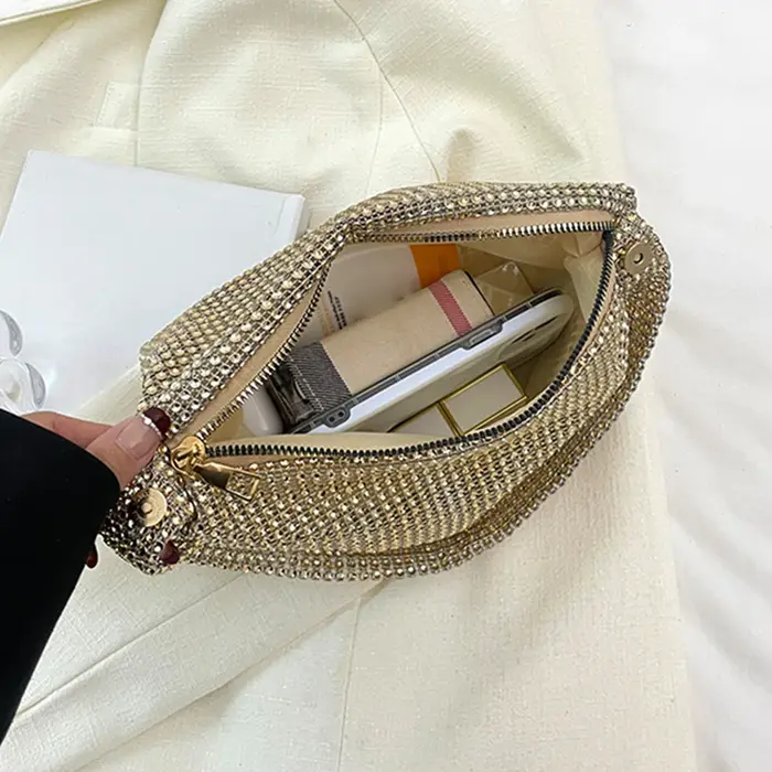 Nouvelle Pochette de Soirée 2026 pour Femme – Sac à Main Élégant à Poignée Supérieure Scintillant pour Fête et Mariage