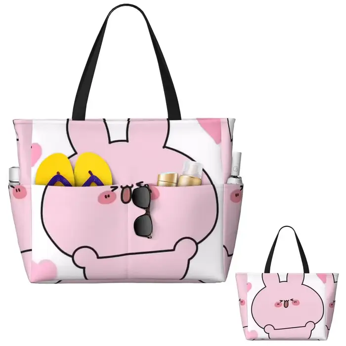 Sac fourre-tout de plage Fun Asamimichaan Cute Asamimi
