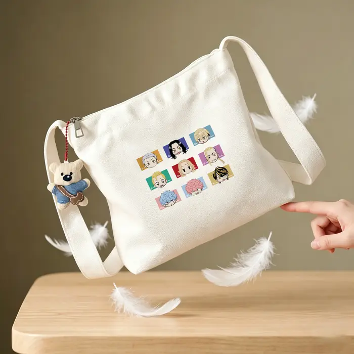 Sac en toile imprimé Kawaii Tokyo Revengers