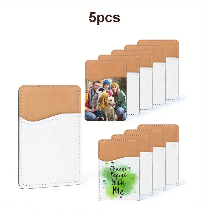 Portefeuille de cartes de téléphone en cuir PU personnalisable