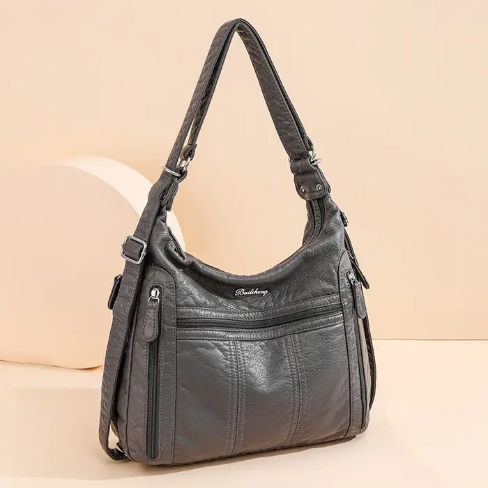 Annmouler 2022 grande capacité femmes sac à main en cuir Pu sac à bandoulière femme multifonction sac