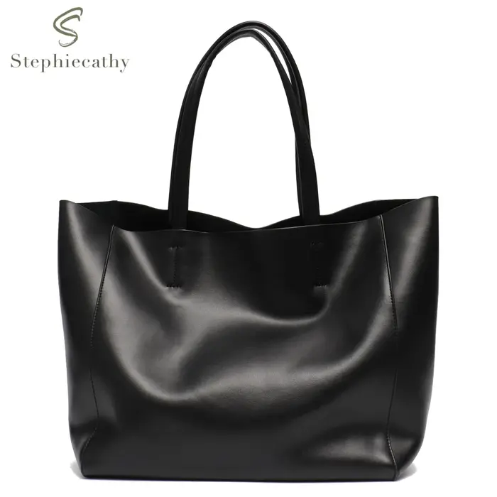 Classique en cuir véritable femmes fourre-tout grande capacité avec fermeture éclair sac à main quotidien grands sacs à