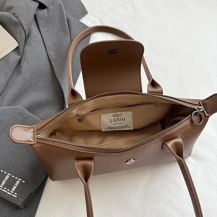 Sac à main marron grande capacité pour femme