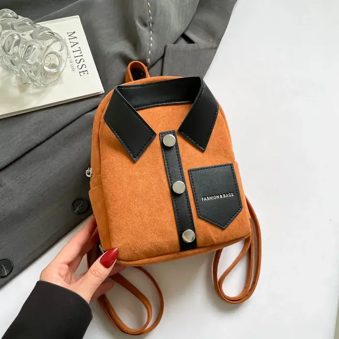 Petit sac à dos Punk veste Design sac à bandoulière pour adolescent mode sac à dos personnalité sac 