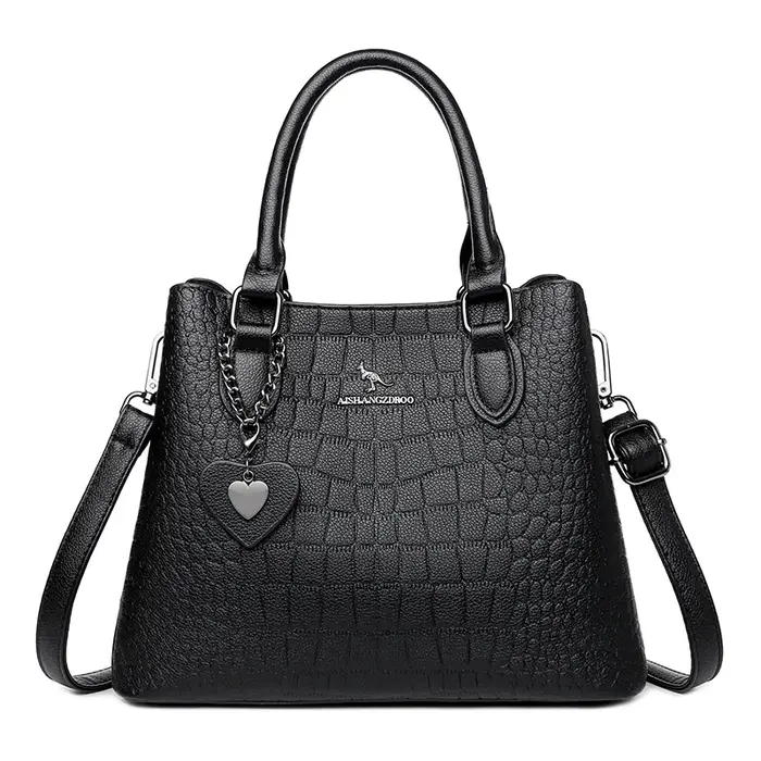 Sac à bandoulière alligator pour femme, cuir véritable, 3 couches, sac messager initié féminin, créa