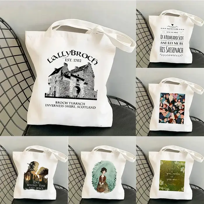 Shopper Lallybroch Outlander Kawaii sac Harajuku femmes sac à provisions toile