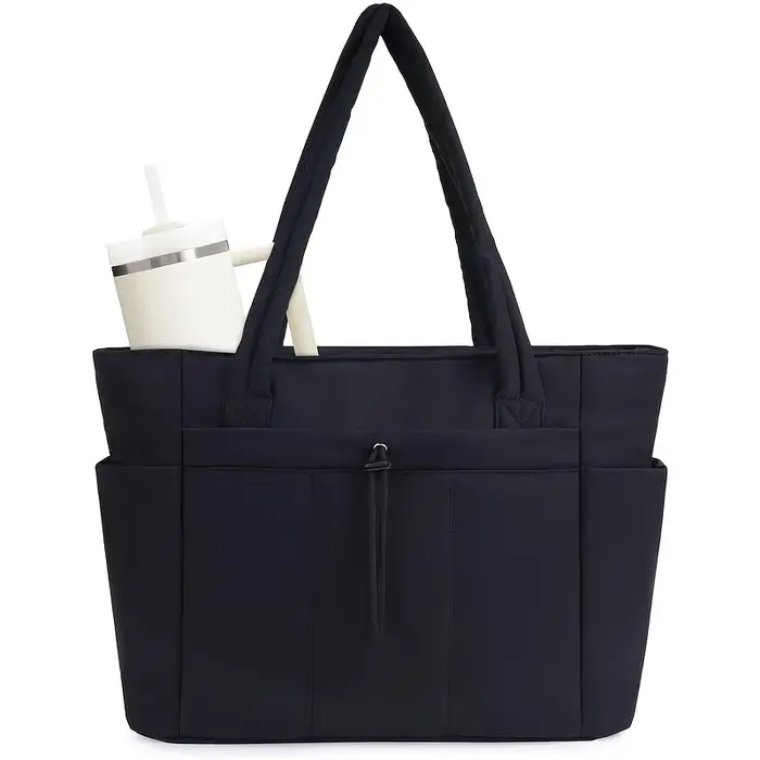 Sac fourre-tout léger et portable pour femmes, sac de voyage matelassé, sac à bandoulière décontract