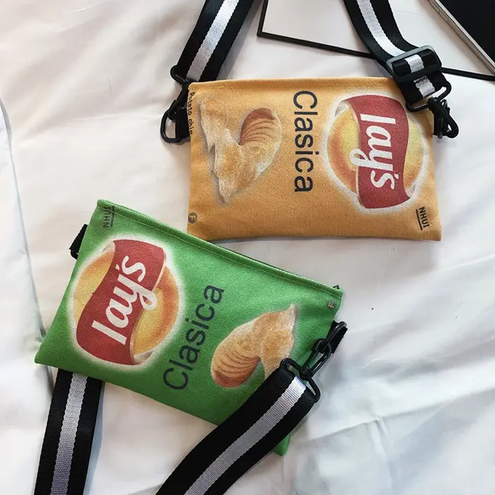 Sac à main à bandoulière en toile pour femmes
