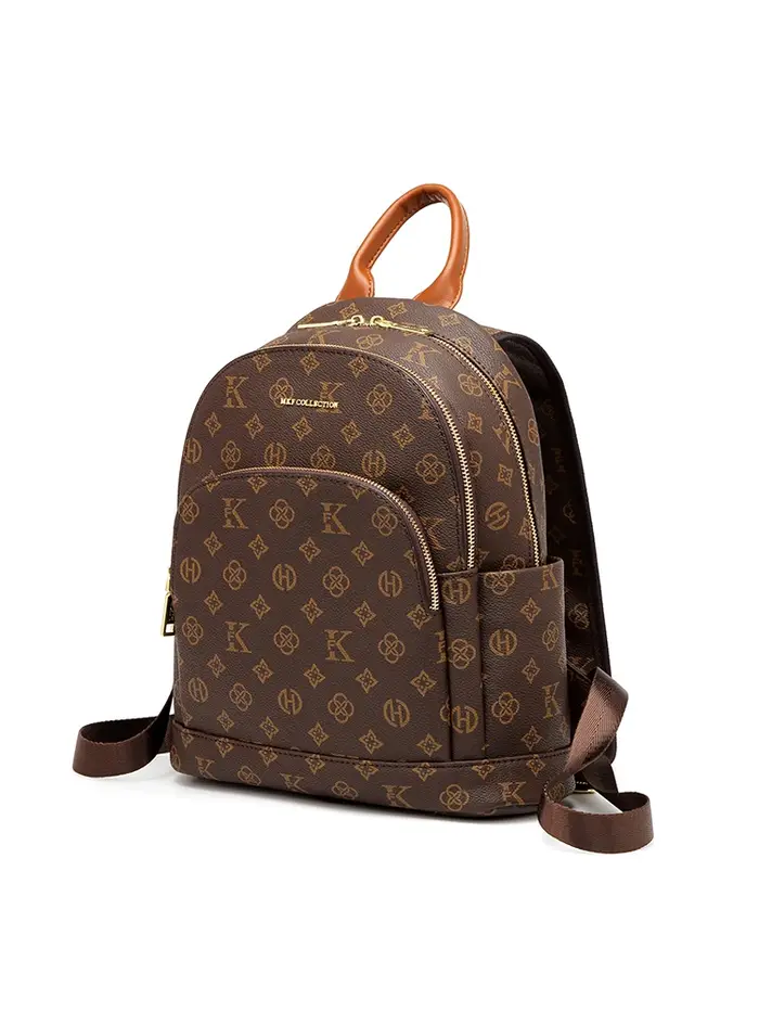 Mkf véritable sac à dos rétro décontracté Vintage pour femmes