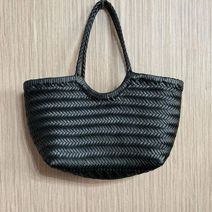 Sacs à main en cuir de mode pour femmes, tissage de cuir, sac de Shopping décontracté, panier Vintag