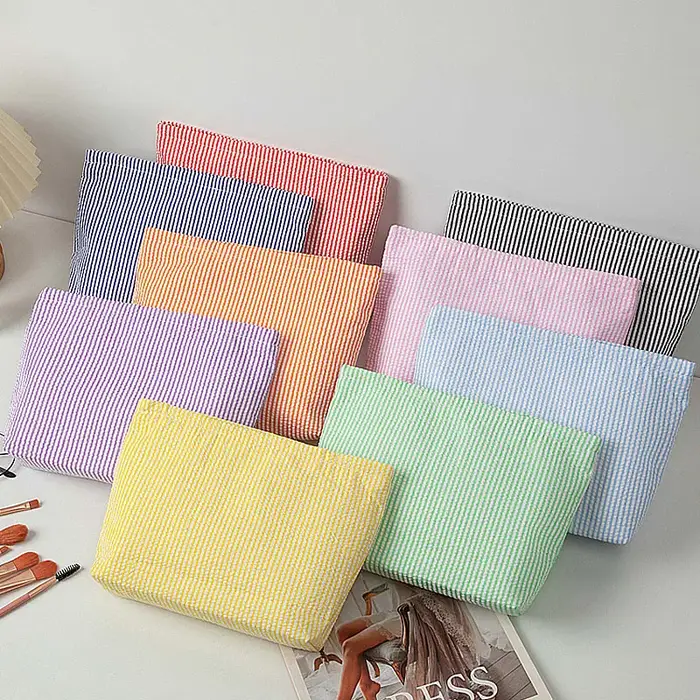 Trousse de Maquillage en Gaze Bulle pour Femme