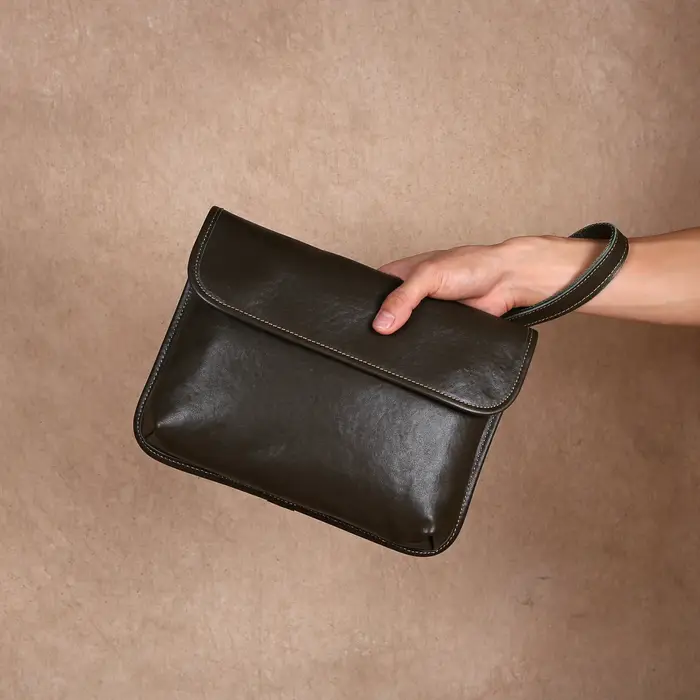 Sac à bandoulière simple en cuir de vache haut de gamme