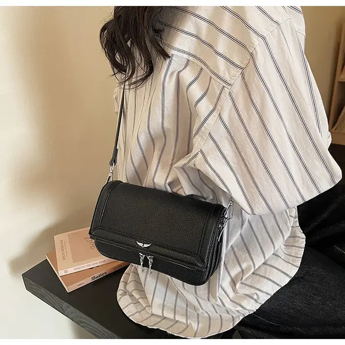 Sac de Luxe Unique et Abordable 2026 Nouveau, Sac à Bandoulière Texturé Chic et Minimaliste, Sac à M