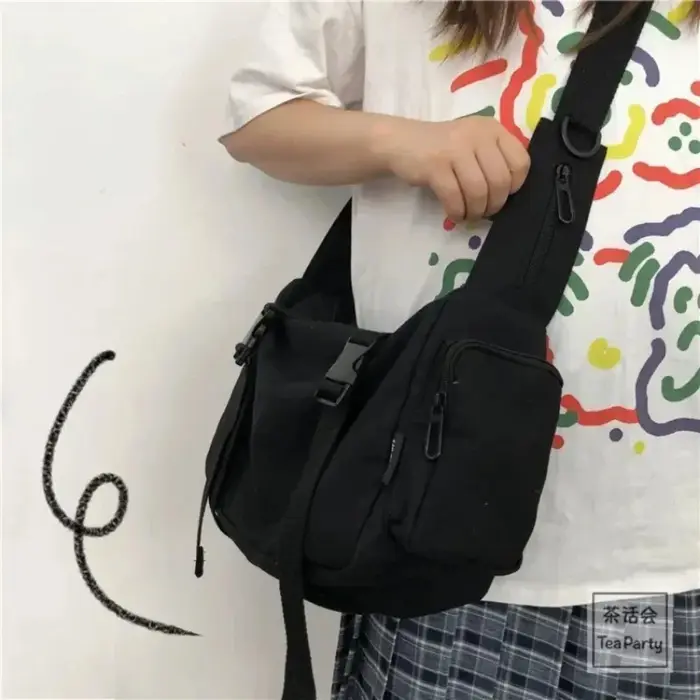 Sacs à bandoulière en toile pour femmes jeunes hommes mode décontracté grande capacité