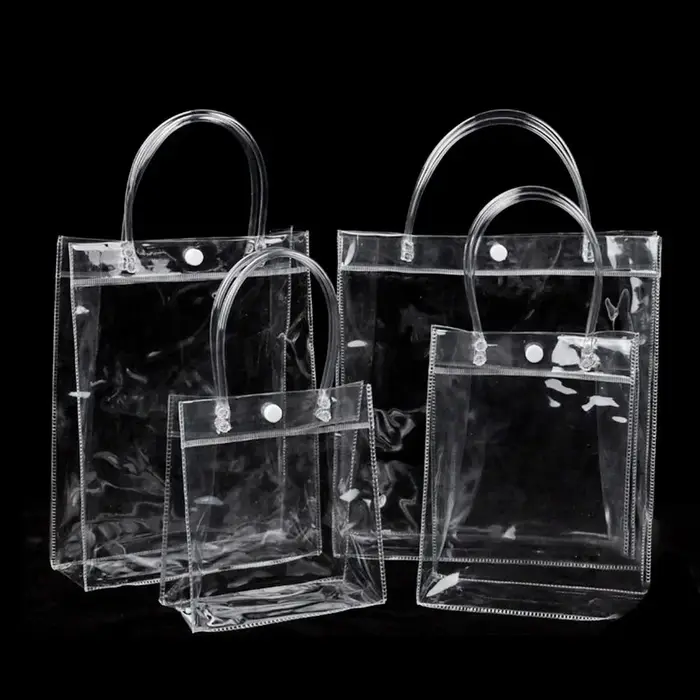 Sac à main en plastique PVC transparent de grande capacité