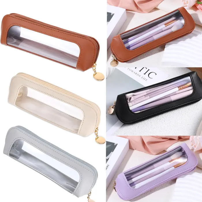 Petite pochette de maquillage transparente