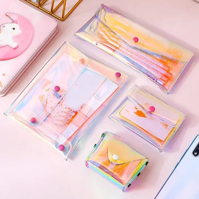 Sac à cosmétiques Transparent Laser pour femmes