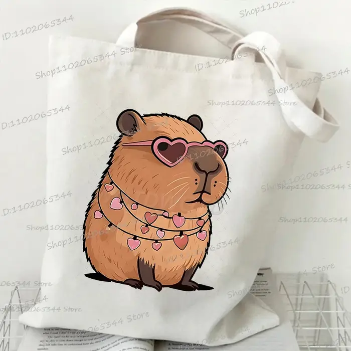 Capybara drôle Anime femmes hommes sac à main Style de bande dessinée Animal