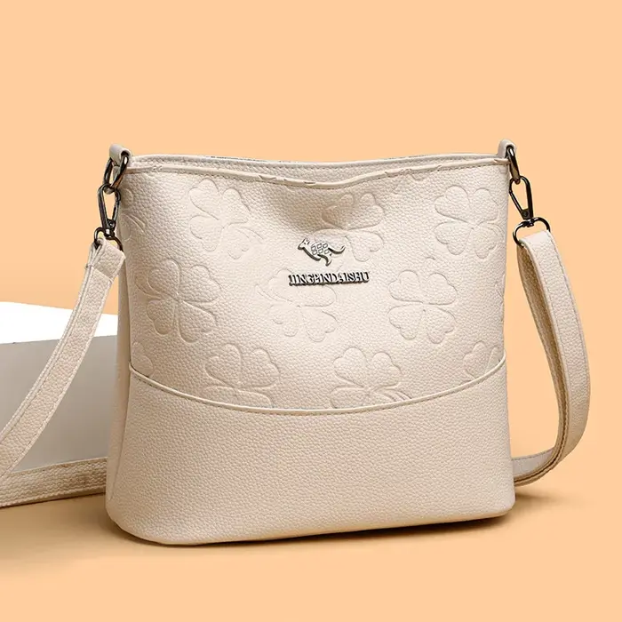 Sac seau tendance pour femme en cuir souple grande capacité