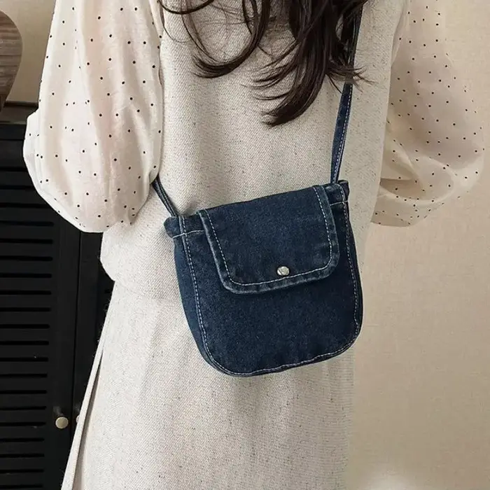 Sac à bandoulière en jean pour femme