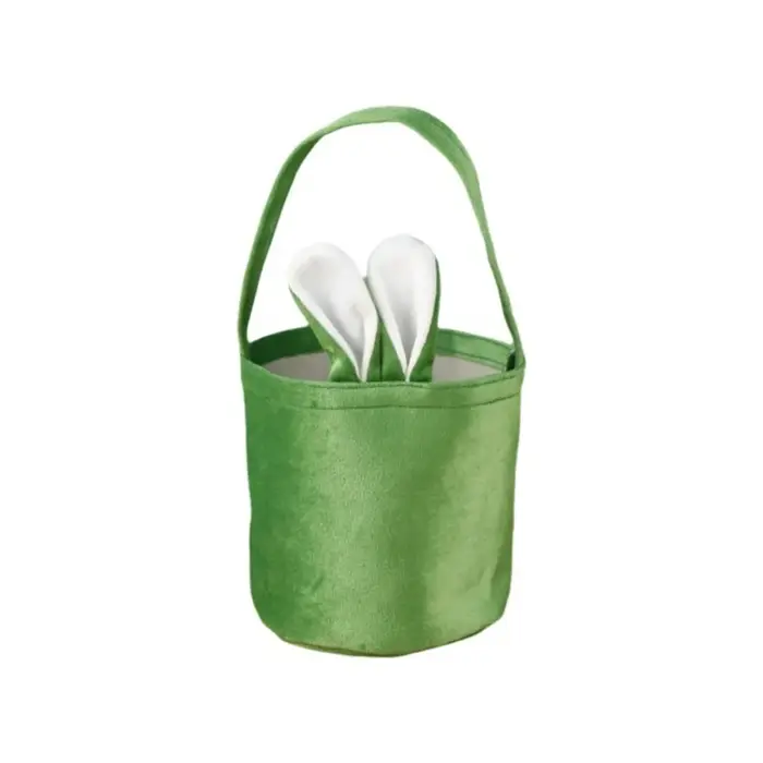 Sac fourre-tout simple en tissu avec oreilles de lapin de Pâques, sac à main en forme de lapin de de