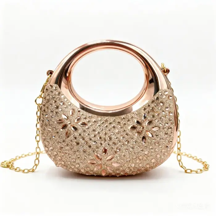 Mini sac de soirée doré