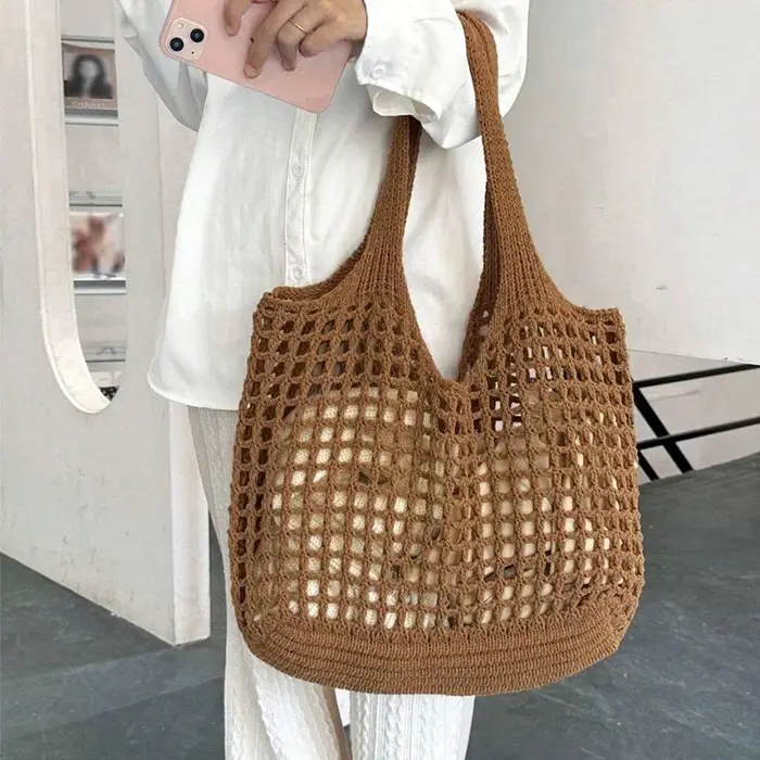 Sac à main en raphia pour femmes
