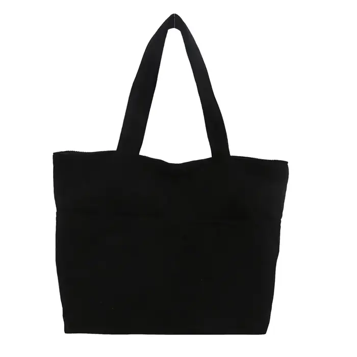 Sac fourre-tout en velours côtelé pour femme