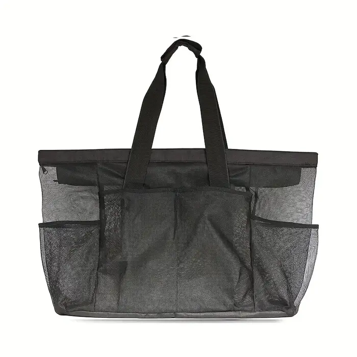 Sac de plage en filet, grand sac fourre-tout