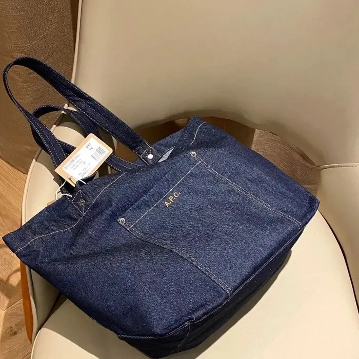 Sac APC, nouveau sac en toile denim pour étudiantes