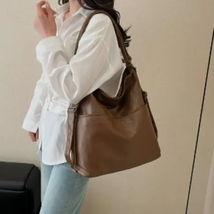 Sac à main vintage en cuir pour femme