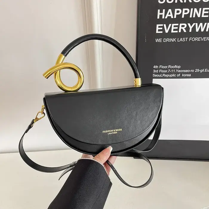 Sac à bandoulière rétro européen et américain, sac messager de styliste à la mode, sac de selle semi