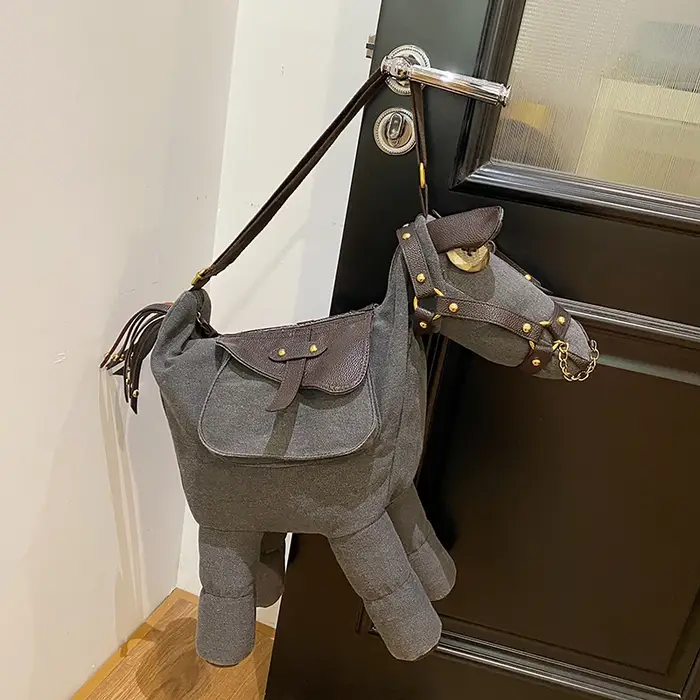 Sac à main Oxford en forme de cheval pour femme