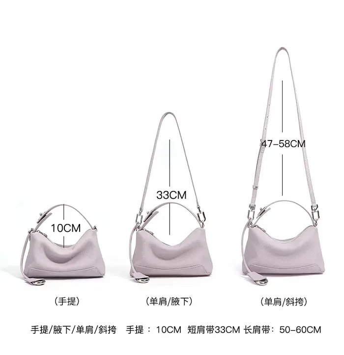 Sac à main en cuir de vache véritable pour femmes