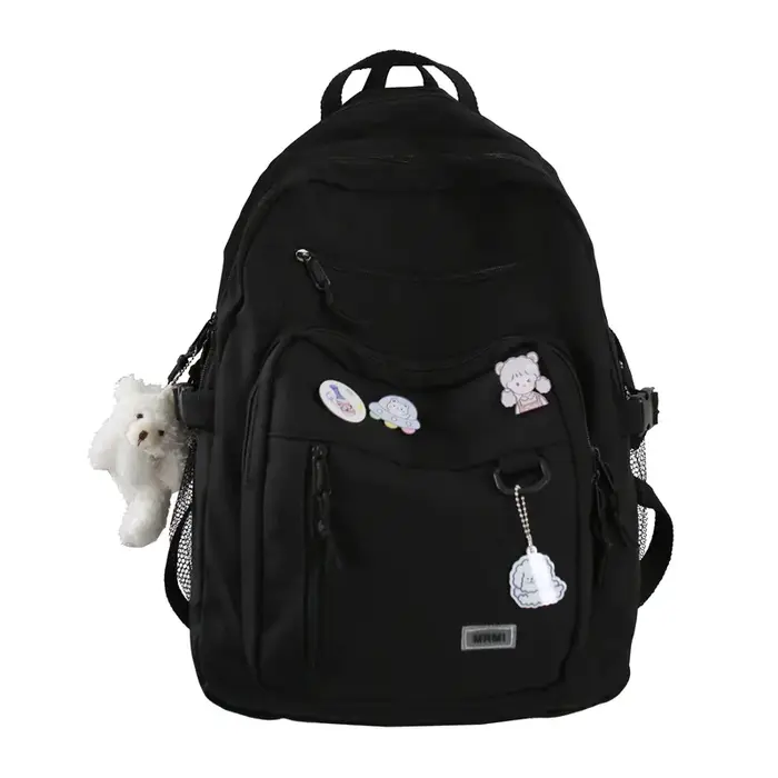 Mode grand étudiant sac à dos nouveau Badge sac à dos filles sac d'école haute capacité femmes sac à dos femme mignon loisirs voyage Mochila