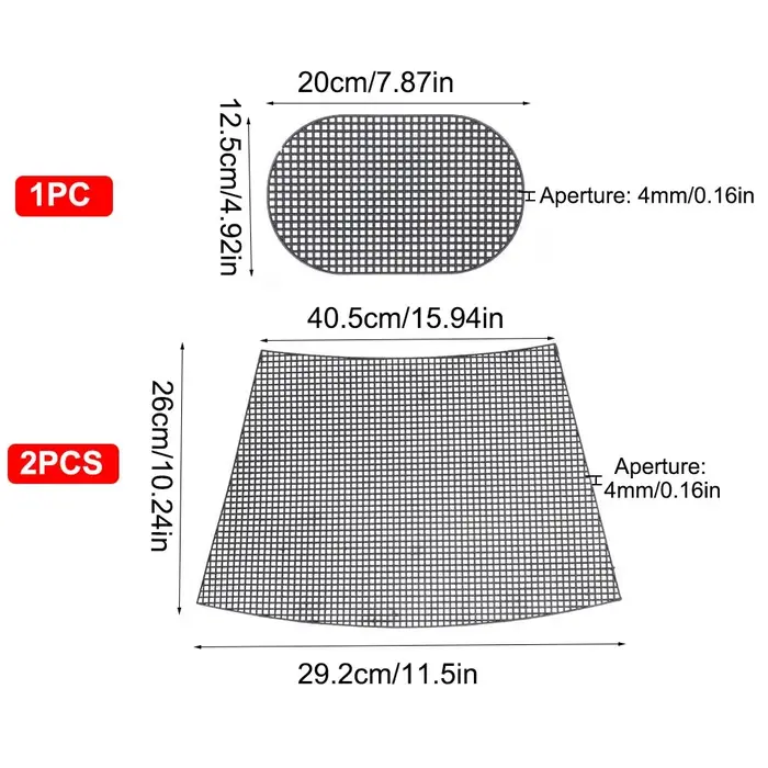 Accessoires pour sacs à main : Tissu maillé en plastique durable noir et blanc, fil acrylique pour t