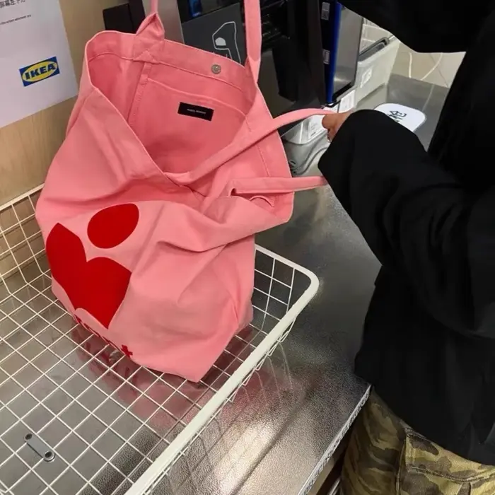 2026 Marant Nouveau style de créateur Sac en toile Marina coréen à strass Sac de shopping décontracté Sac fourre-tout Sac à bandoulière