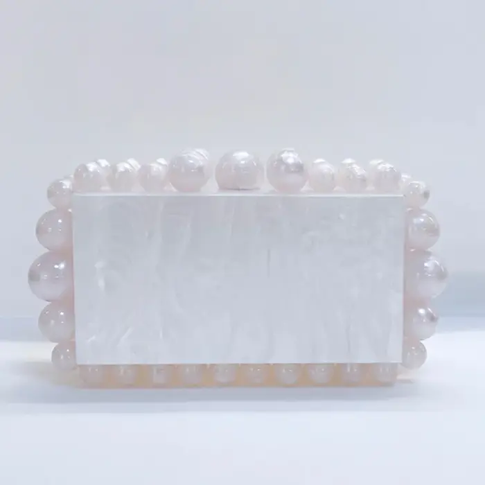 Pochette de soirée en perles léopard pour femmes