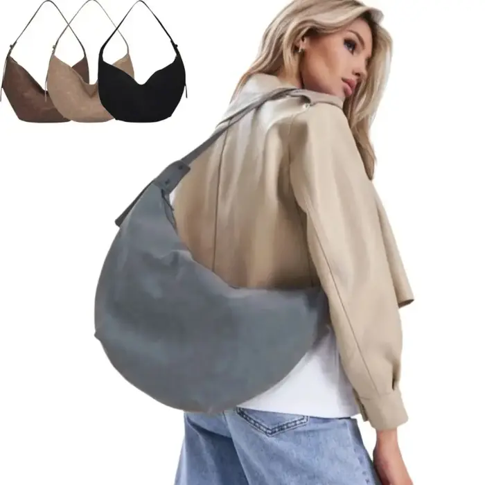 Sac à bandoulière décontracté en PU pour femme