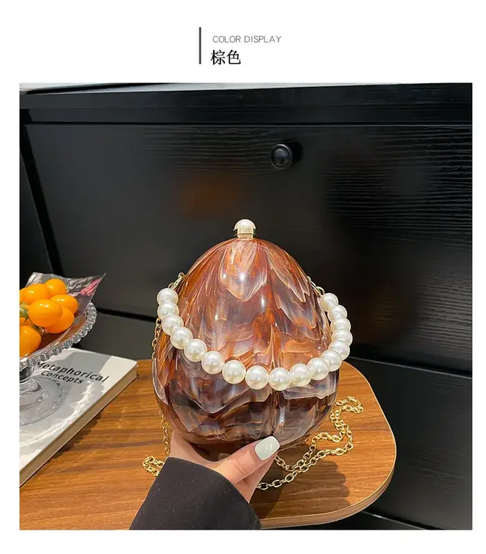 Nouveau sac en coquille d'œuf en acrylique 2025