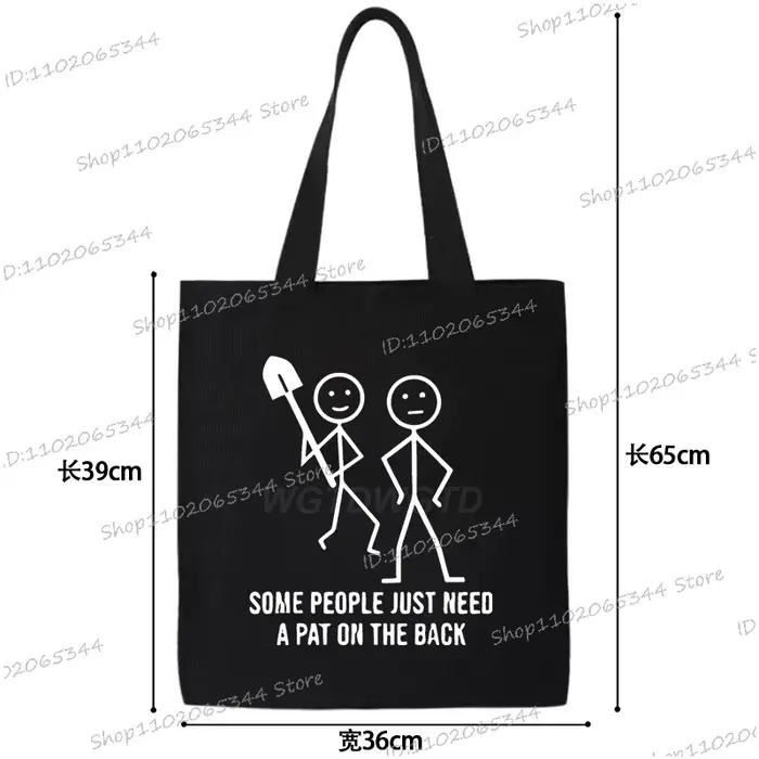 Sac fourre-tout en toile imprimé musicien drôle, sac à bandoulière Harajuku pour femmes et hommes, s