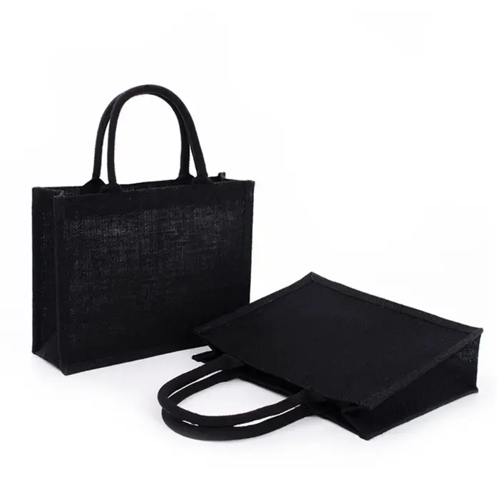 Sac à main en Jute noir pour femmes