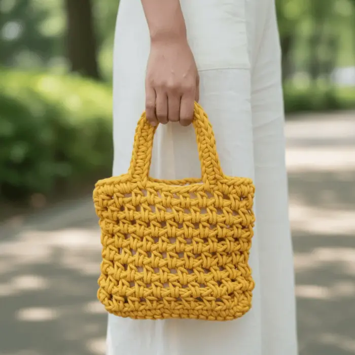 Nouveau sac en crochet bohème