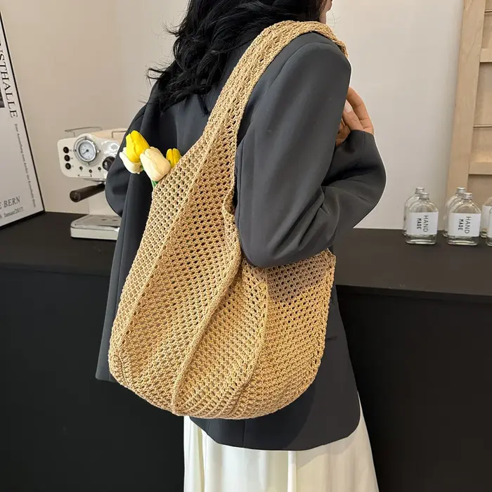 Sac fourre-tout en crochet pour femme
