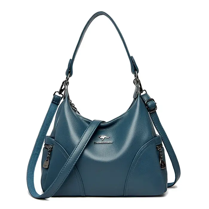 Sac à main de luxe en cuir pour femmes, nouveau style, sacoche de styliste, solide, 2024