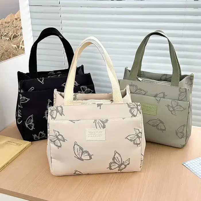 Sac à main polyvalent imprimé papillon