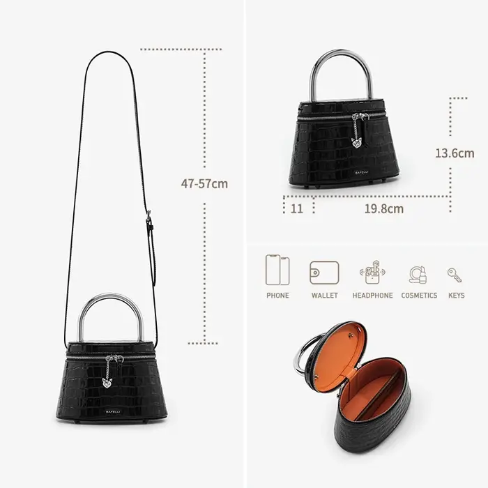BAFELLI 2026 NOUVEAU SAC À MAIN DE SOIRÉE POUR FEMMES MARQUE DE LUXE DE MODE DESIGNER ORIGINAL SACS EN CUIR VÉRITABLE SAC À BANDOULIÈRE